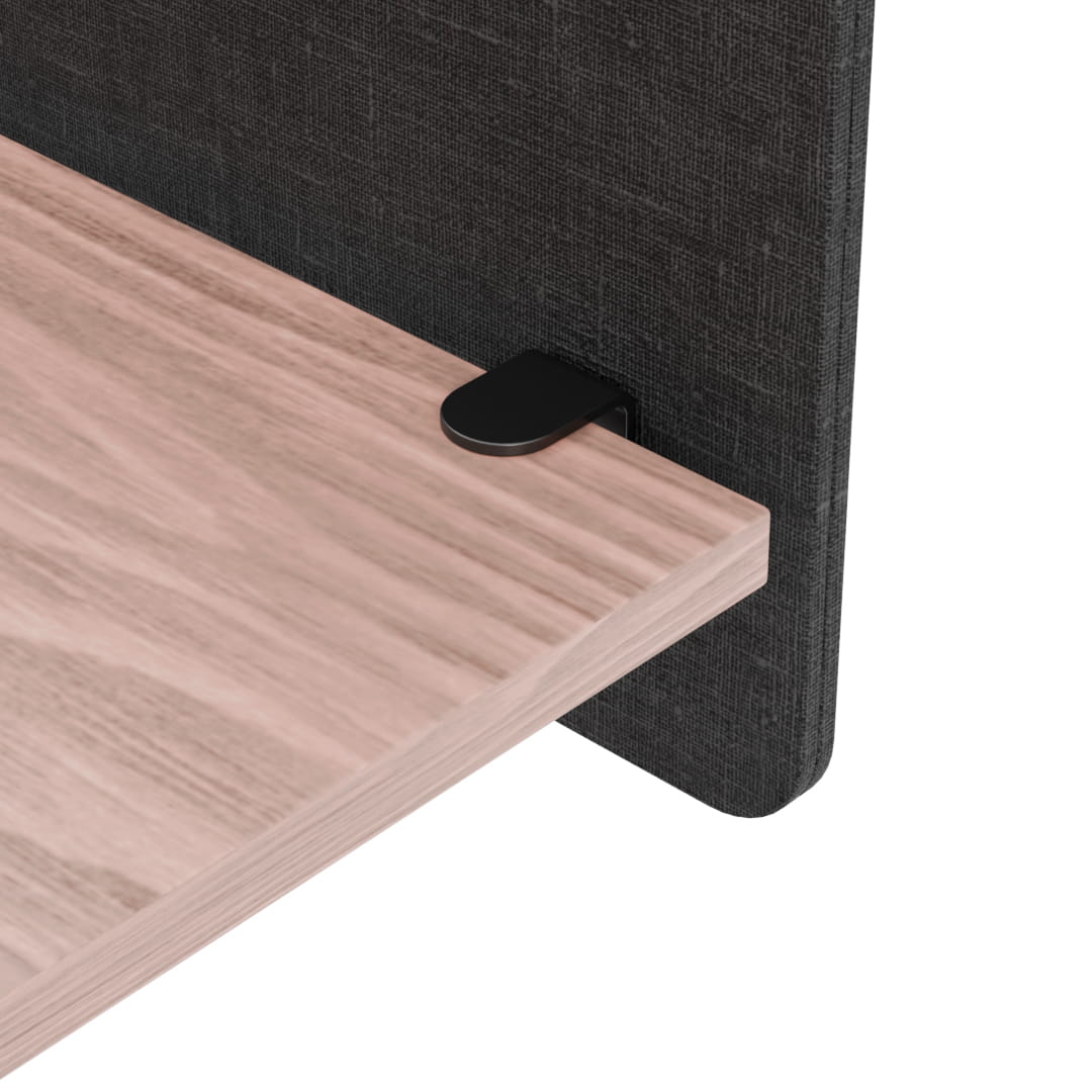 Tisch-Akustik-Rücktrennwand-Anthrazit-Klammer Cloison acoustique de table, anthracite, à fixation par agrafes